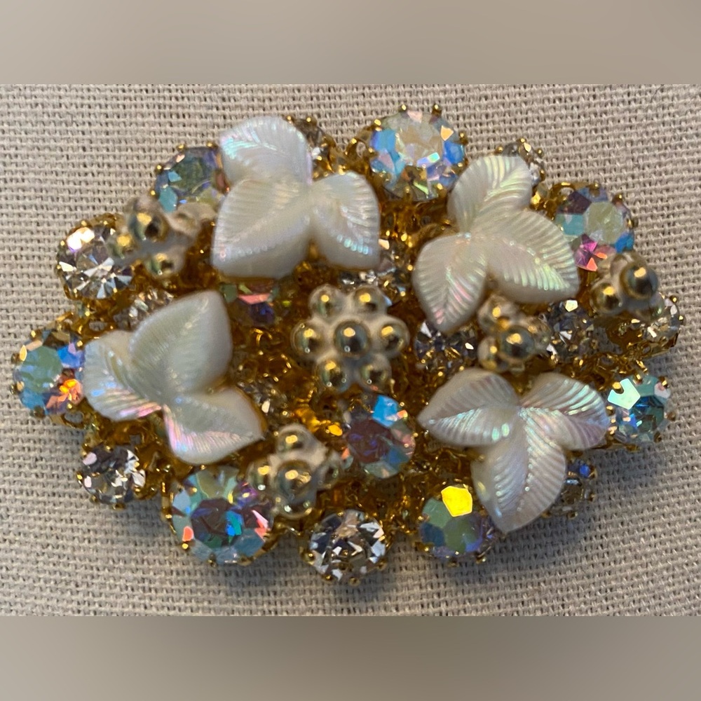 Vintage Triad Austrian Crystal Brooch